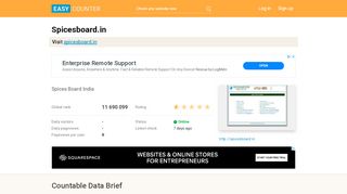 
                            6. Spicesboard.in: Spices Board India - Easy Counter