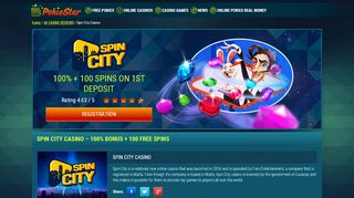 
                            7. Spin City Casino – 100% Bonus + 100 Free Spins