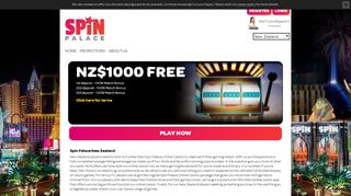 
                            6. Spin Palace Casino | New Zealand Players Get NZ$ 1000 Free!