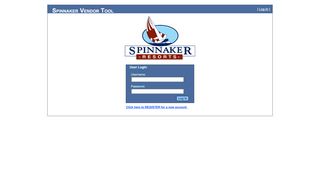 
                            6. Spinnaker Vendor Tool - Log In