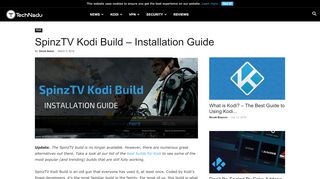 
                            2. SpinzTV Kodi Build - Installation Guide | TechNadu