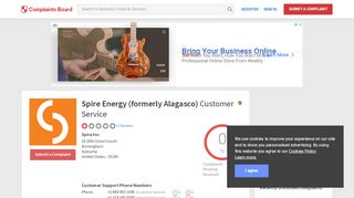 
                            7. Spire Energy (formerly Alagasco) Customer Service ...