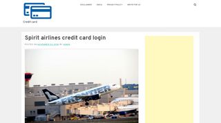 
                            9. Spirit airlines credit card login - Credit card