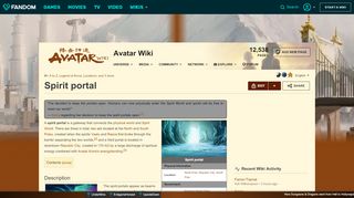 
                            4. Spirit portal | Avatar Wiki | FANDOM powered by Wikia