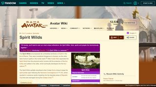 
                            2. Spirit Wilds | Avatar Wiki | FANDOM powered by Wikia