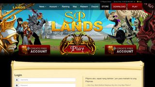 
                            1. SPLands - Account Management - Login