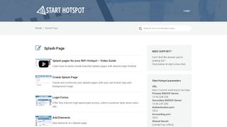 
                            4. Splash Page I Start Hotspot Cloud WiFi software