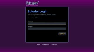 
                            3. Sploder Login - Sploder, Make your own Games Online