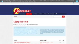 
                            7. Spørg os Forum - forum.komputer.dk