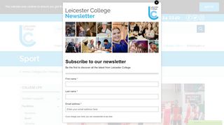 
                            6. Sport - Leicester College