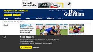 
                            4. Sport news, comment and results | The Guardian