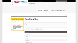 
                            4. Sportangebot - RWTH AACHEN UNIVERSITY University Sports