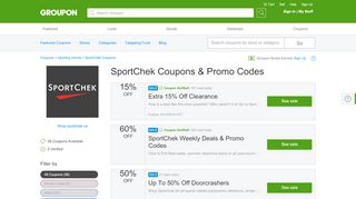 
                            7. SportChek Coupons & Promo Codes - groupon.com