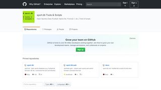
                            4. sport.db Tools & Scripts · GitHub