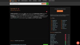 
                            8. Sportdb.ch - Mobile: SPORTdb - traffic statistics - HypeStat