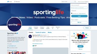 
                            6. Sporting Life (@SportingLife) | Twitter