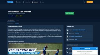 
                            8. Sportingbet Sign Up Offer | Get Your £10 Back-Up …