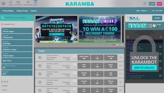 
                            1. Sports Betting at Karamba - Top Sports, Best Odds