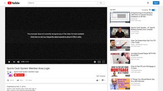 
                            3. Sports Cash System Member Area Login - YouTube