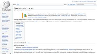 
                            8. Sports-related curses - Wikipedia