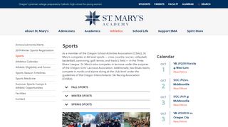 
                            9. Sports - St. Mary's Academy