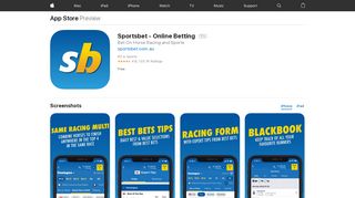 
                            10. ‎Sportsbet - Online Betting App on the App Store