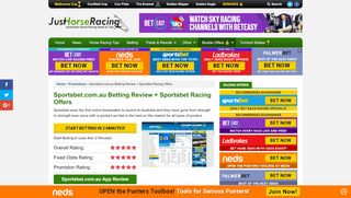 
                            5. Sportsbet.com.au Betting Review + Sportsbet Racing Offers