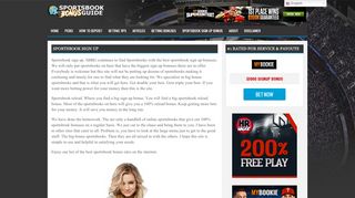 
                            6. Sportsbook Sign Up.The biggest Sportsbook sign up …