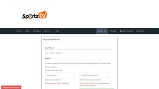 
                            2. Sportz TV - signup - Durex TV