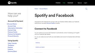 
                            4. Spotify and Facebook - Spotify