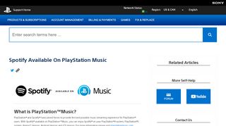 
                            8. Spotify Available On PlayStation Music