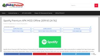 
                            9. Spotify Premium APK MOD Offline 2019 8.5.20.857 - AndroPalace