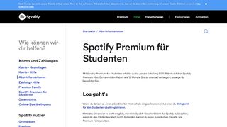 
                            8. Spotify Premium für Studenten - Spotify