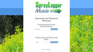 
                            6. SprayLogger Log in - AgTerra Technologies, Inc.