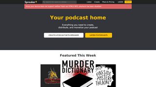 
                            2. Spreaker - The simple way to create and distribute your podcast