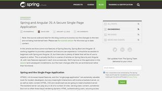 
                            5. Spring and Angular JS: A Secure Single Page Application