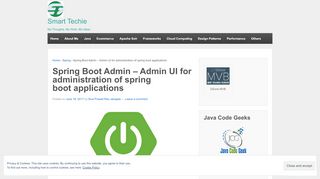 
                            3. Spring Boot Admin – Admin UI for administration …