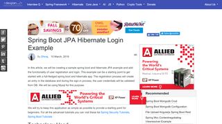 
                            7. Spring Boot JPA Hibernate Login Example | DevGlan