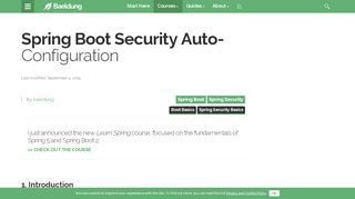 
                            4. Spring Boot Security Auto-Configuration | Baeldung