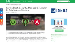 
                            8. Spring Boot, Security, MongoDB, Angular 8: Build ...