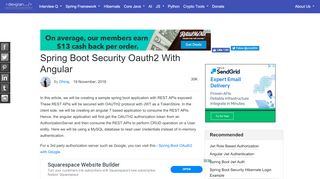 
                            5. Spring Boot Security Oauth2 With Angular | DevGlan