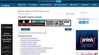 
                            6. Spring MVC angularjs example - Java2Blog