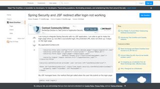 
                            5. Spring Security and JSF redirect after login not working ...