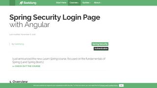 
                            10. Spring Security Login Page with Angular | Baeldung