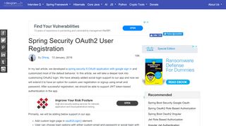 
                            9. Spring Security OAuth2 User Registration | DevGlan