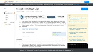 
                            5. Spring Security REST Login - Stack Overflow