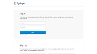 
                            7. Springer Log In and Registration - login.springer.com