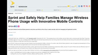 
                            4. Sprint and Safely Help Families Manage Wireless Phone ...