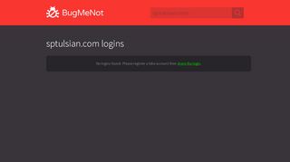 
                            1. sptulsian.com passwords - BugMeNot