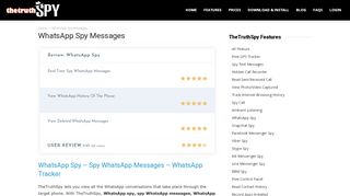 
                            8. Spy WhatsApp Messages - WhatsApp Tracker - thetruthspy.com